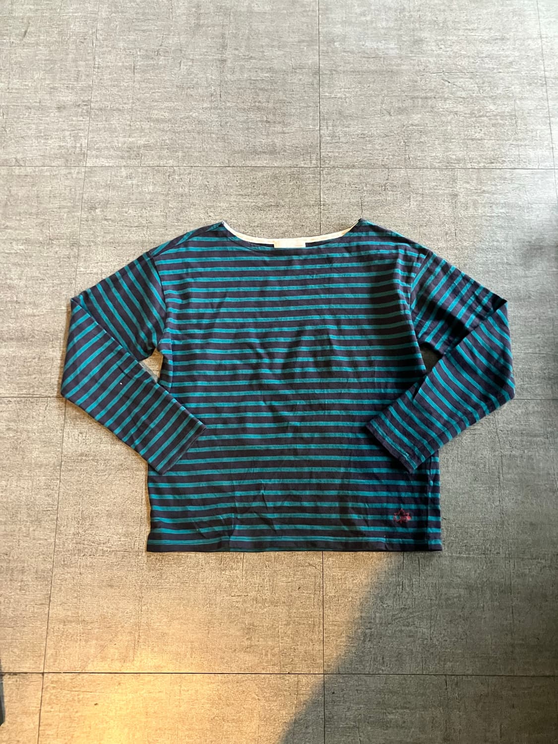 일본빈티지 Logosdays 올드스쿨아메카지 스트라이프 긴팔티셔츠에 상품이미지1