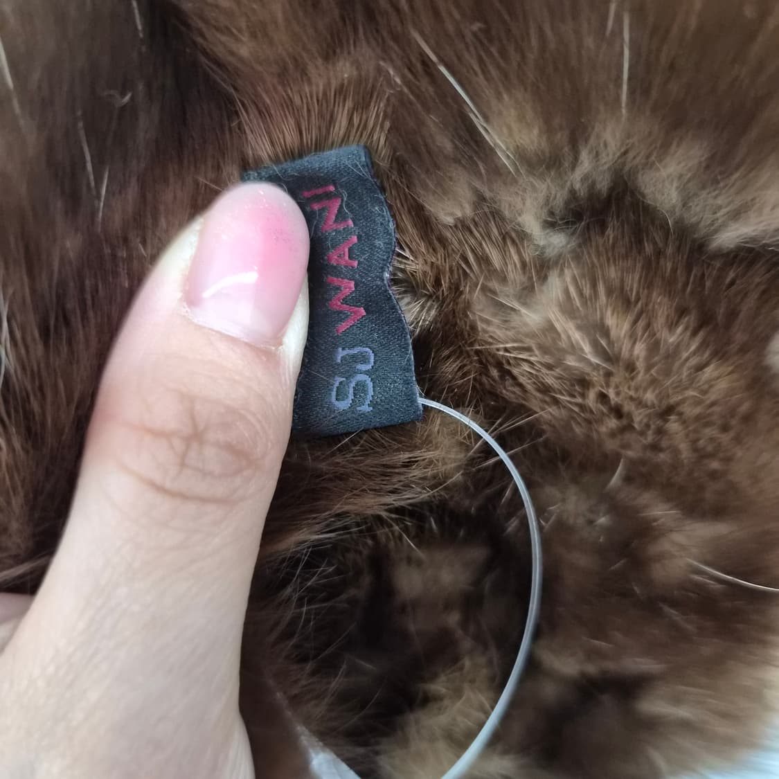 밍크 브라운 머플러 상품이미지3