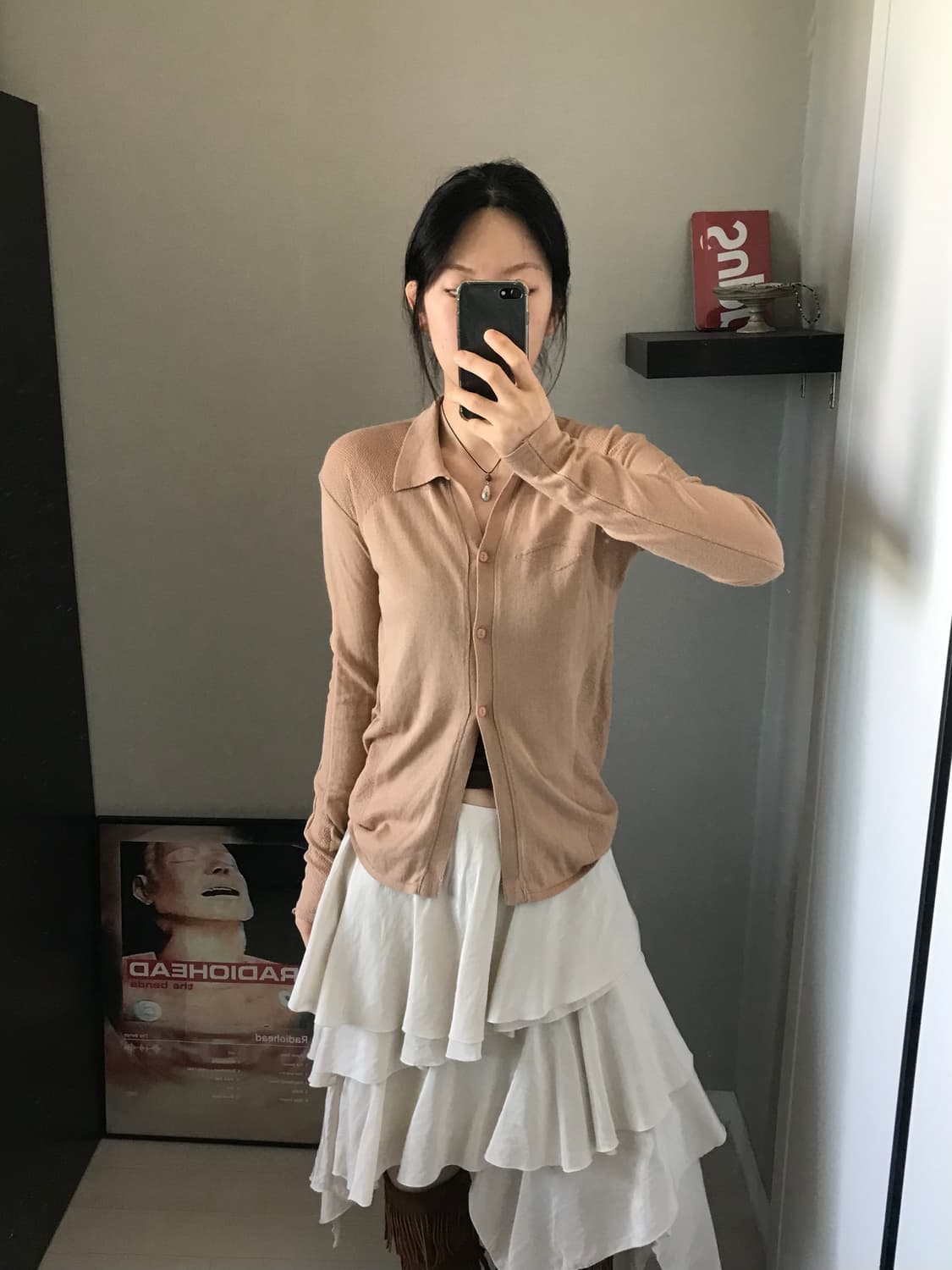 미스치프 라이트 웨이트 니트 롬버스 셔츠 상품이미지2