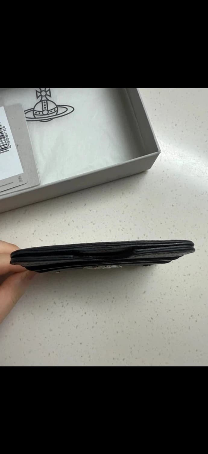 비비안 웨스트우드 하프문 카드지갑 블랙 상품이미지6