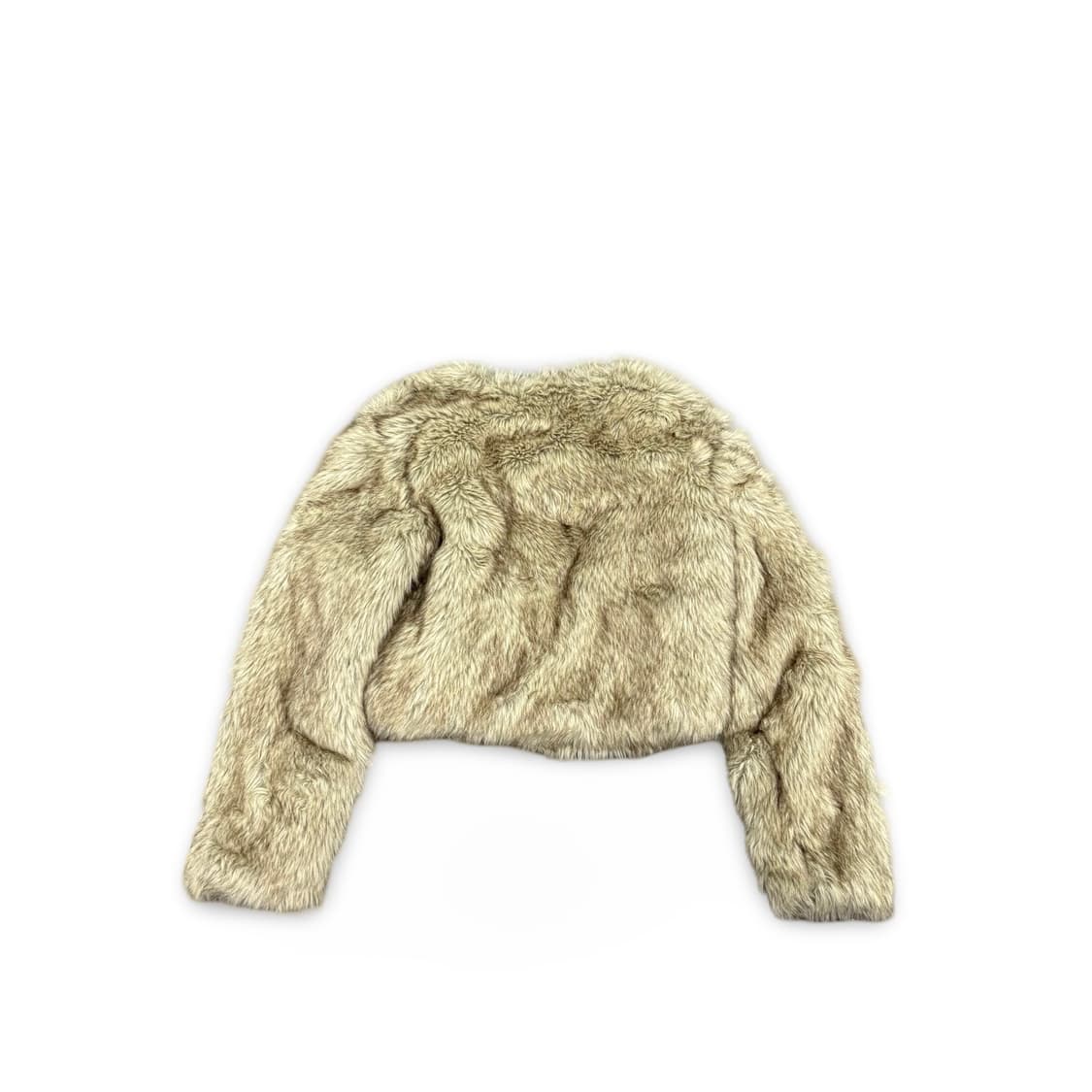 블랙업 크롭 퍼 자켓 상품이미지2