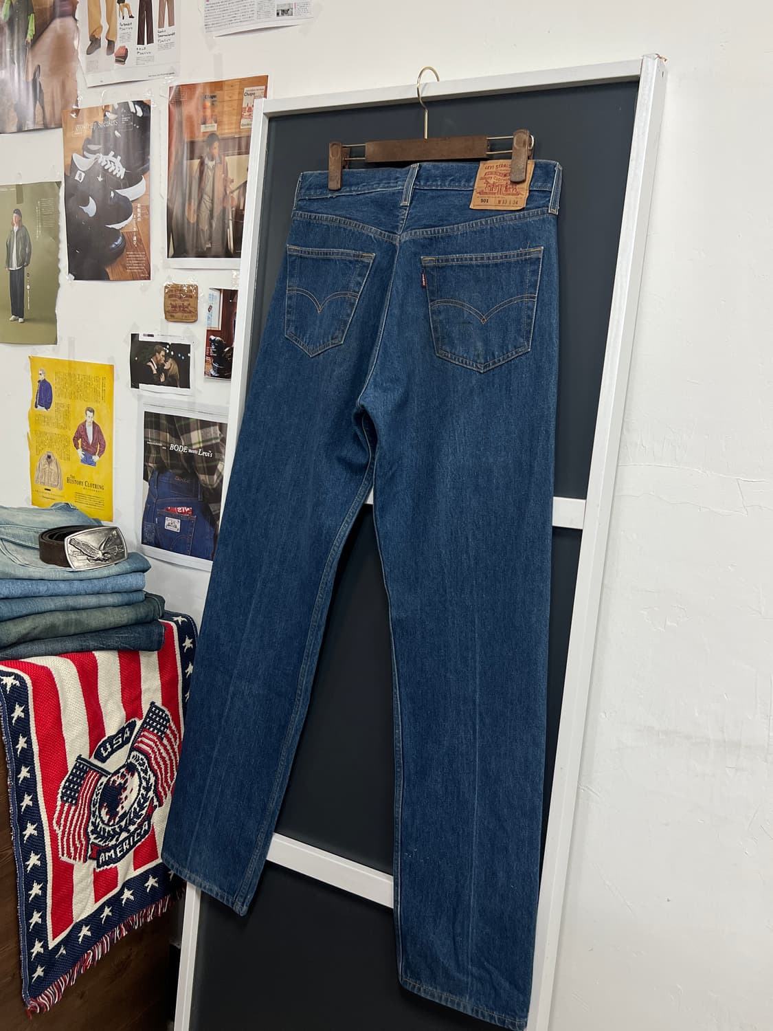 00s Levis 리바이스 501 버튼플라이 스트레이트 데님 팬츠 상품이미지1