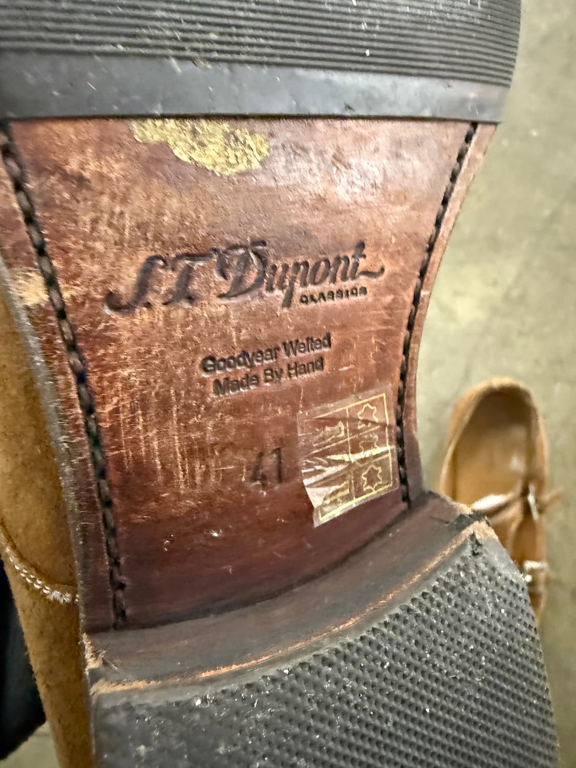 에스티 듀퐁 스웨이드 더블 몽크 스트랩 구두 41 상품이미지4