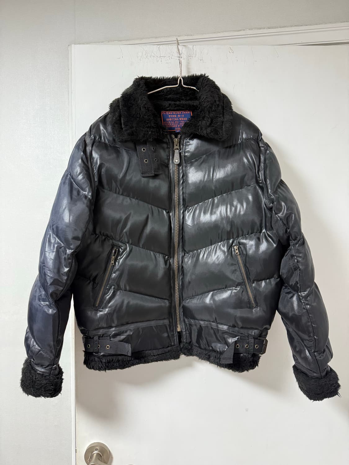 flying warm jacket 양털믹스 변형 하이넥 경량 패딩 상품이미지2