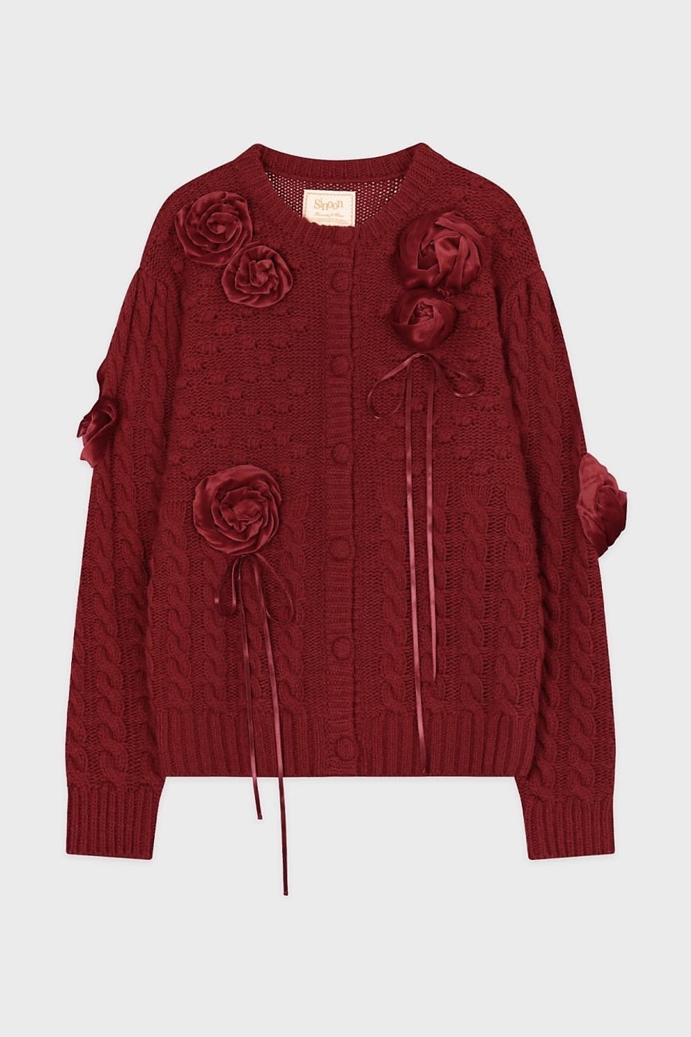 시눈 rosette volume cardigan 상품이미지1