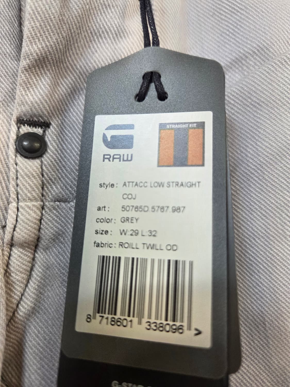 G스타 RAW 그레이 데님 팬츠(W29/L32) 상품이미지8