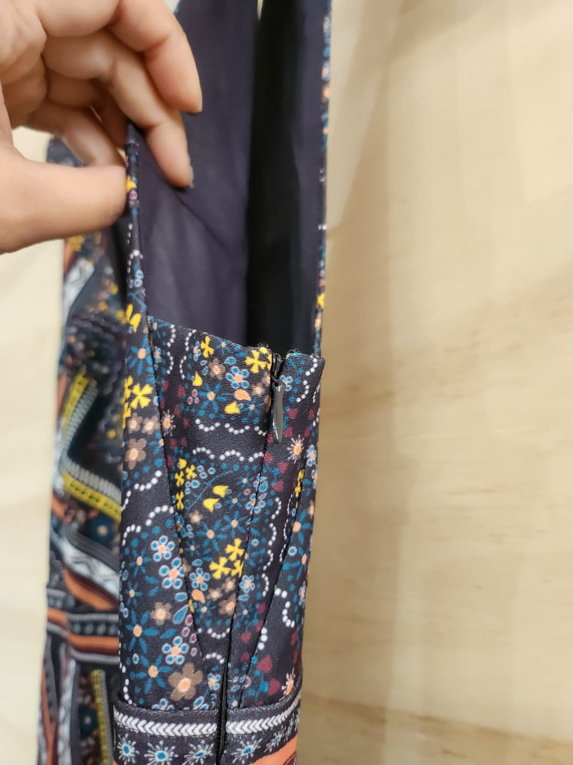 1185) 시슬리 패턴 롱원피스 상품이미지3