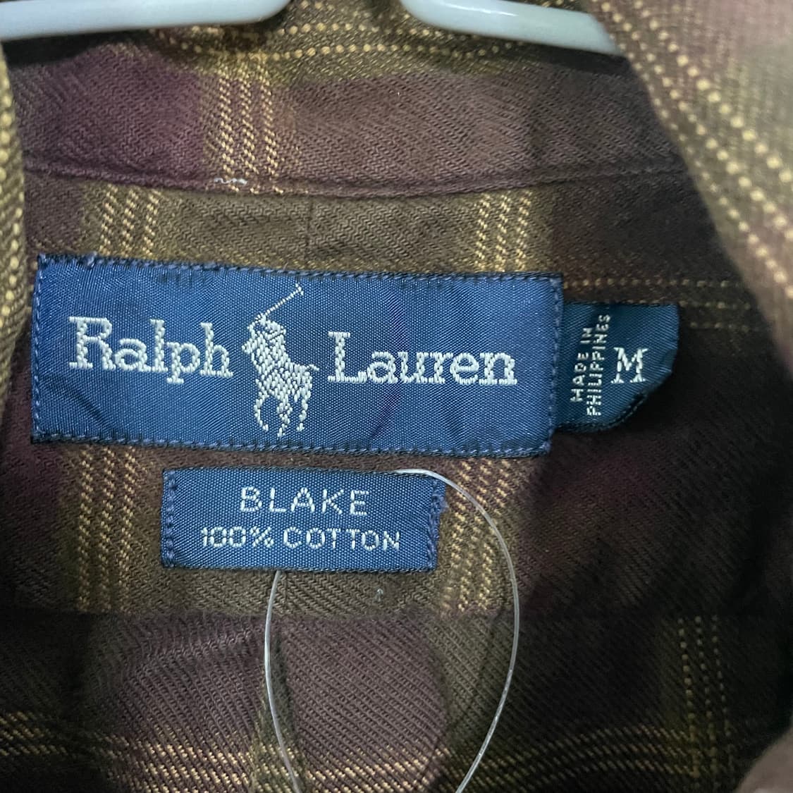 폴로랄프로렌 브라운 체크 셔츠 상품이미지3