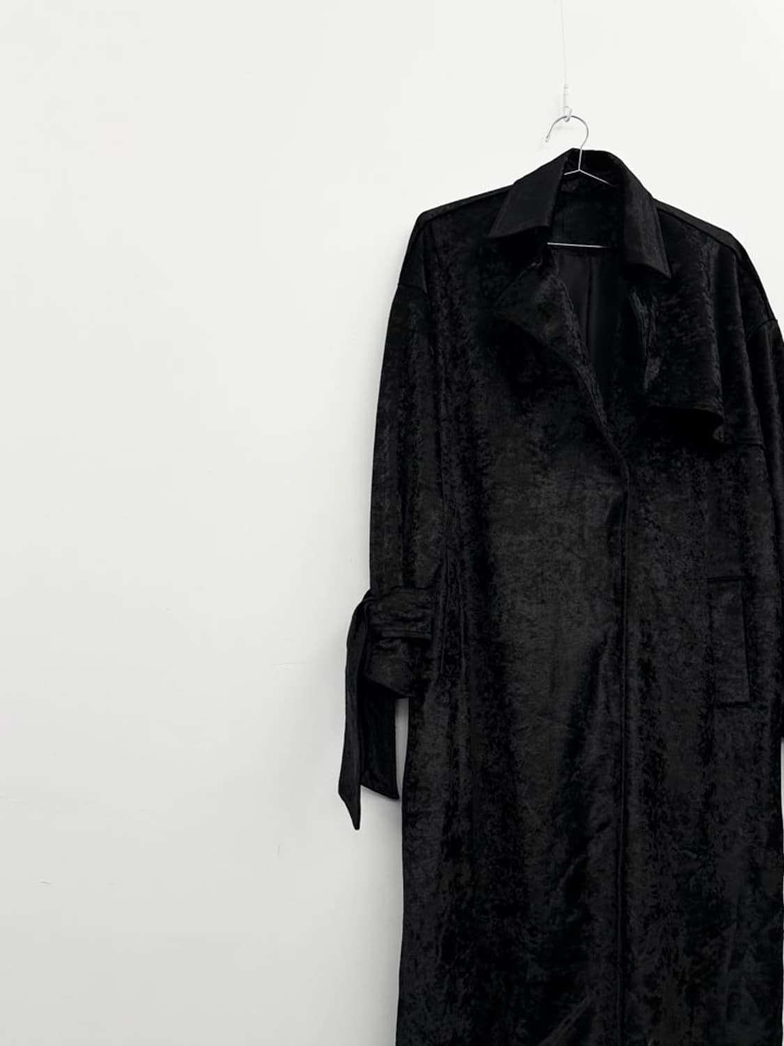 Velvet hunt long jacket / black 상품이미지3