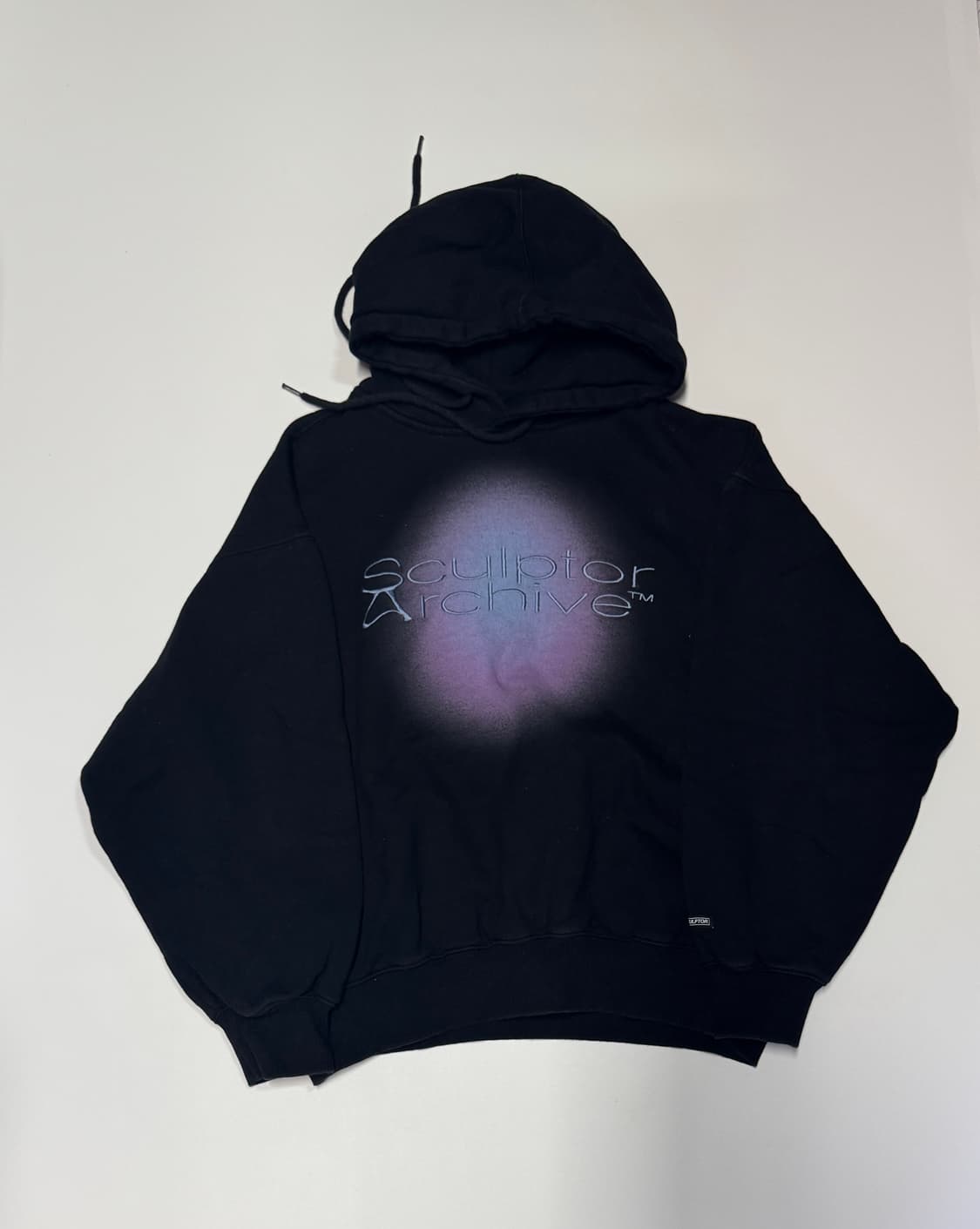 여성 스컬프터 그래픽 로고 오버핏 기모 후드티 상품이미지1