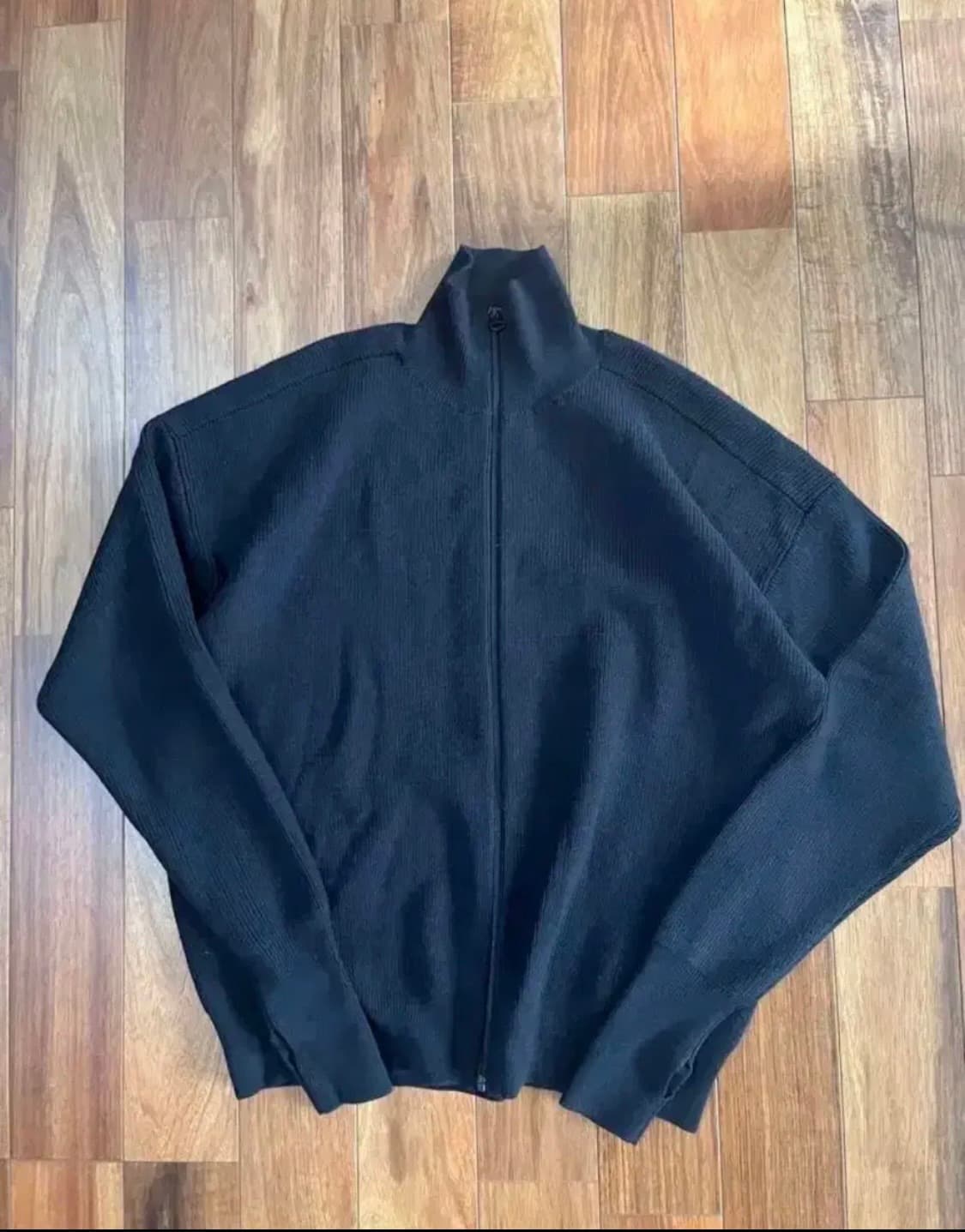 유니클로 U 니트 집업 블랙 XL 상품이미지1