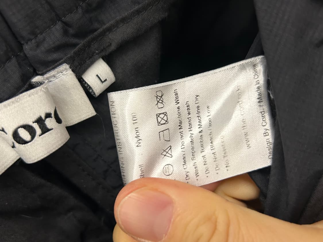 Cord 블랙 드로우스트링 카고 바지 상품이미지8