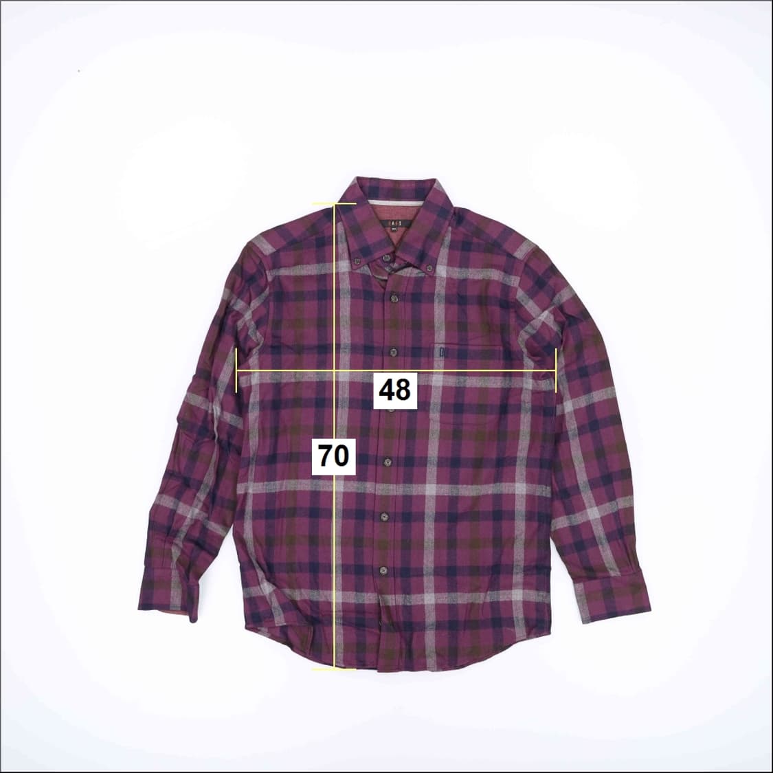 [100] 닥스 퍼플 체크 셔츠 남방 0108J 상품이미지6