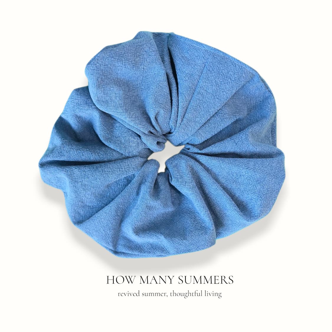 Large 헤어스크런치 더스티 블루 hair scrunchie 상품이미지1