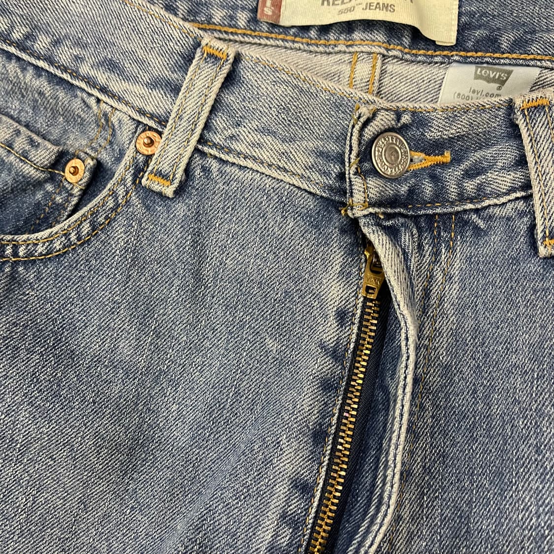 00's 리바이스 550  빈티지 워싱 데님 팬츠 상품이미지6