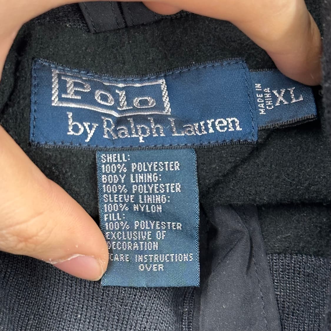 XL 폴로랄프로렌 블랙 폴리쉘 자켓 상품이미지4