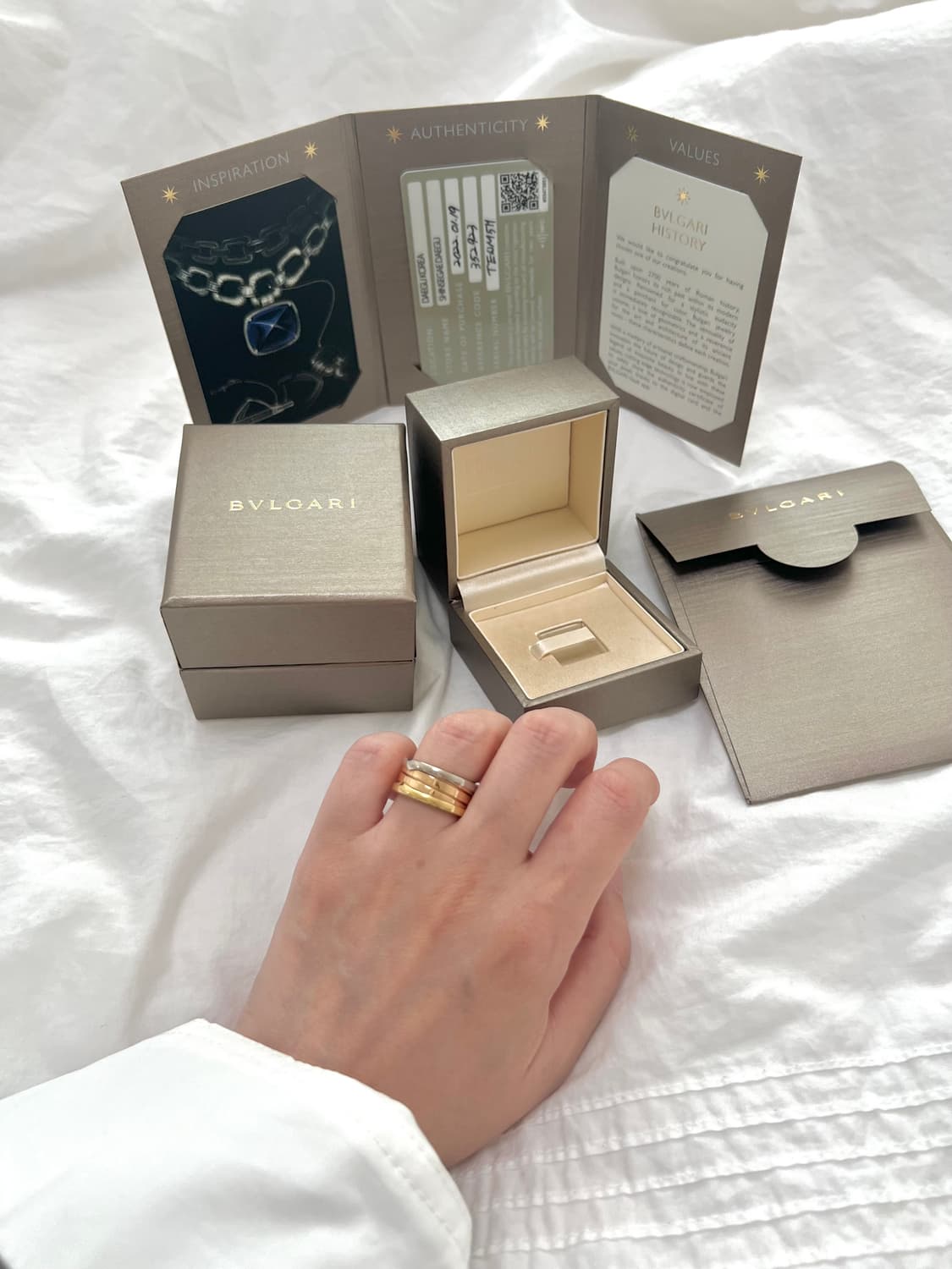 불가리 비제로 원 3밴드 링 상품이미지1