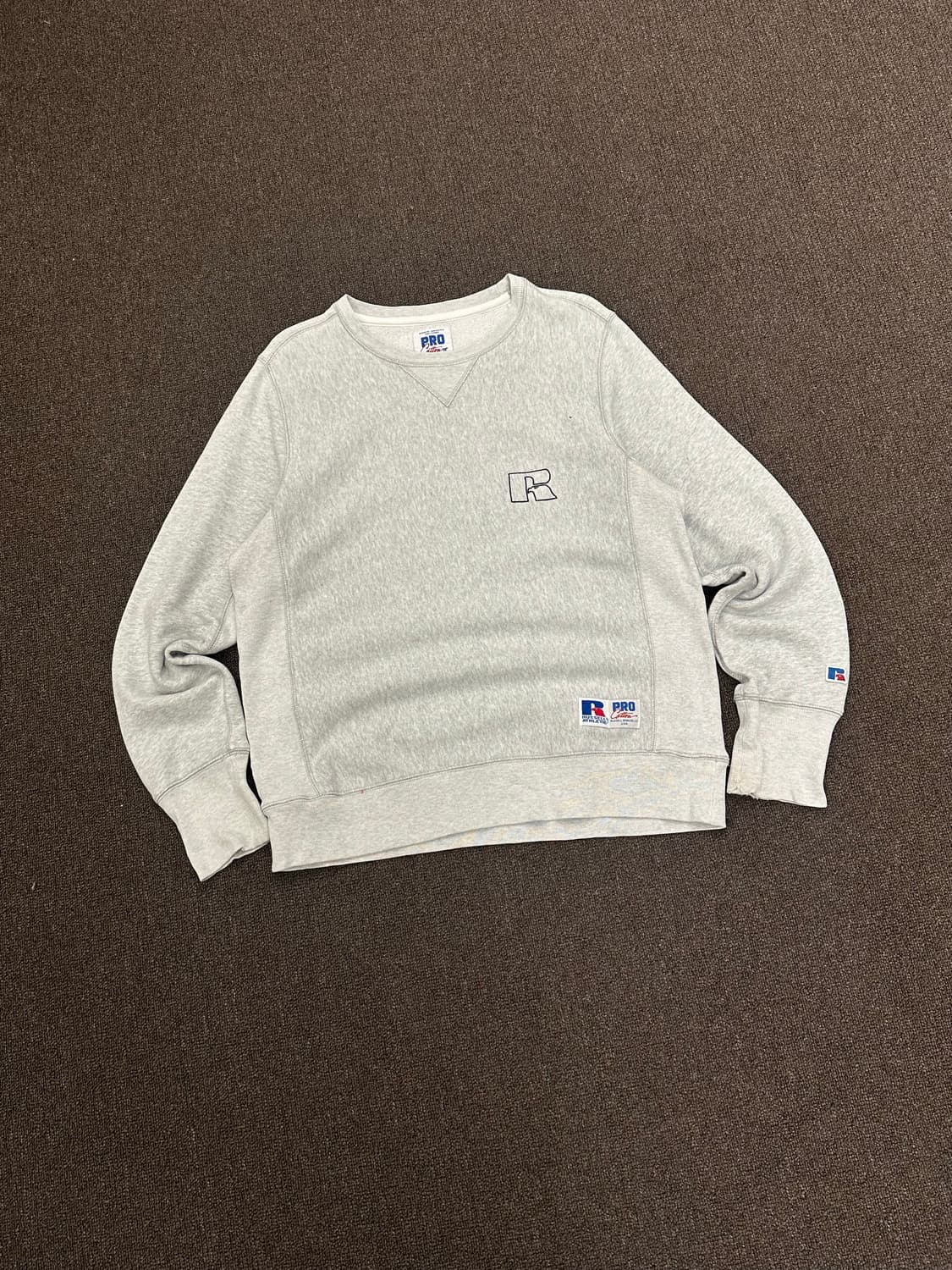 L)Russell Athletic vintage 그레이 스웻셔츠 상품이미지1