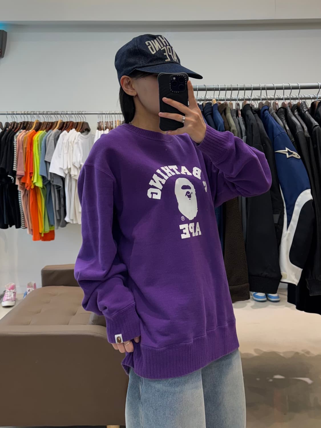 베이프 컬리지 크루넥 맨투맨 상품이미지8