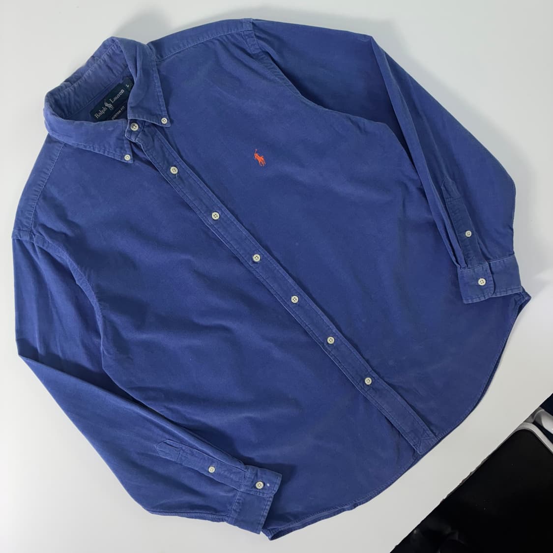 Polo  폴로 랄프로렌 자수 코튼 다크블루 셔츠  상품이미지2