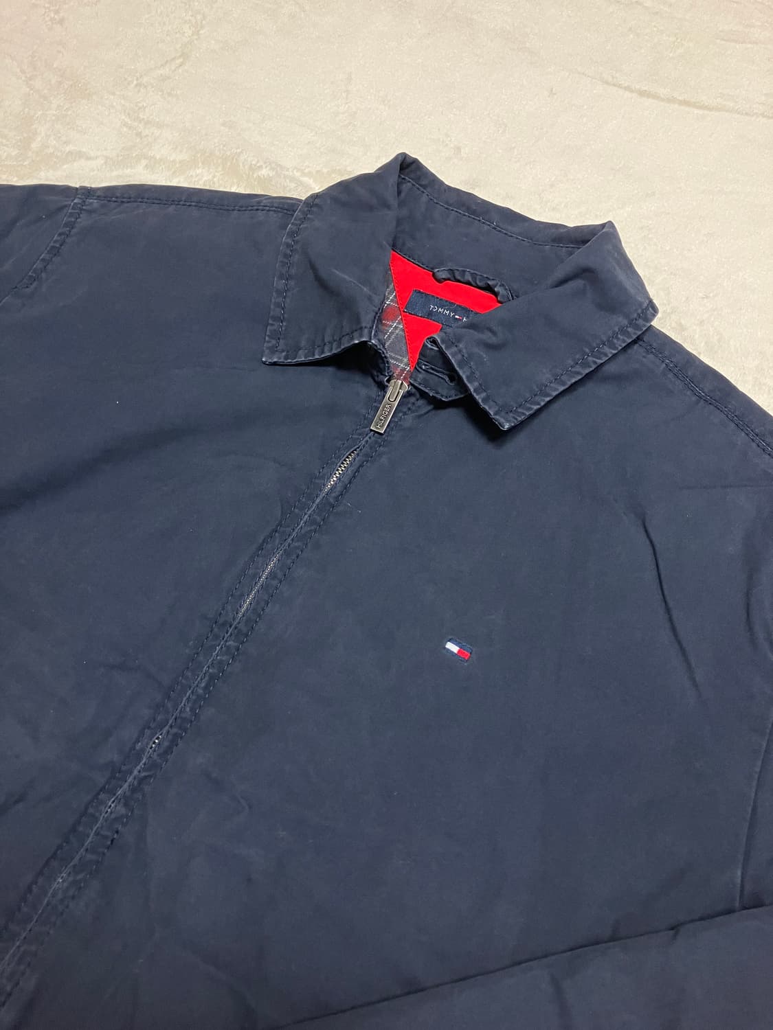 타미힐피거 워싱 해링턴 크롭 자켓 폴리충전재 상품이미지1