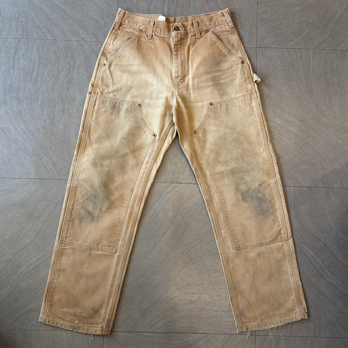 칼하트 정품 브라운 더블니 팬츠 바지 상품이미지1