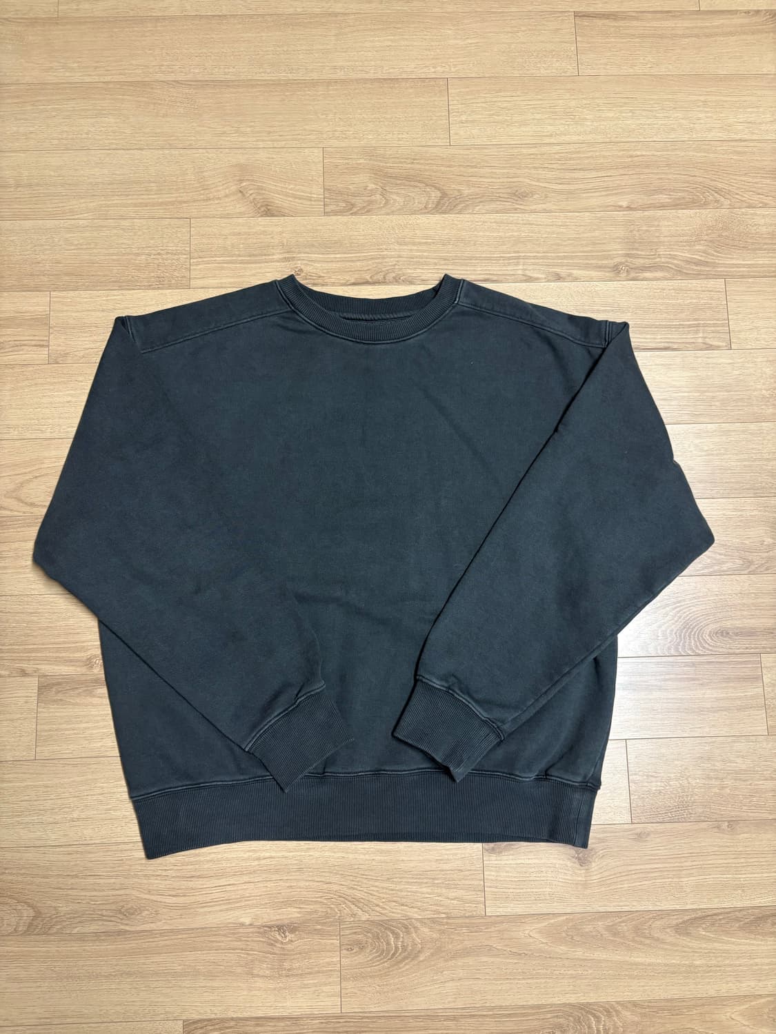 에드리엘로스 맨투맨 워시드블랙 m 상품이미지2