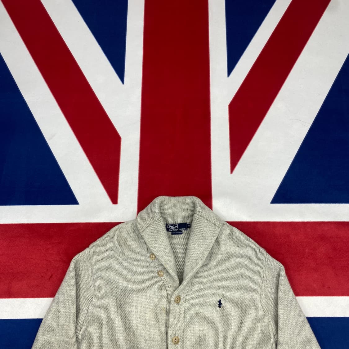 폴로 숄카라 가디건 100 상품이미지2