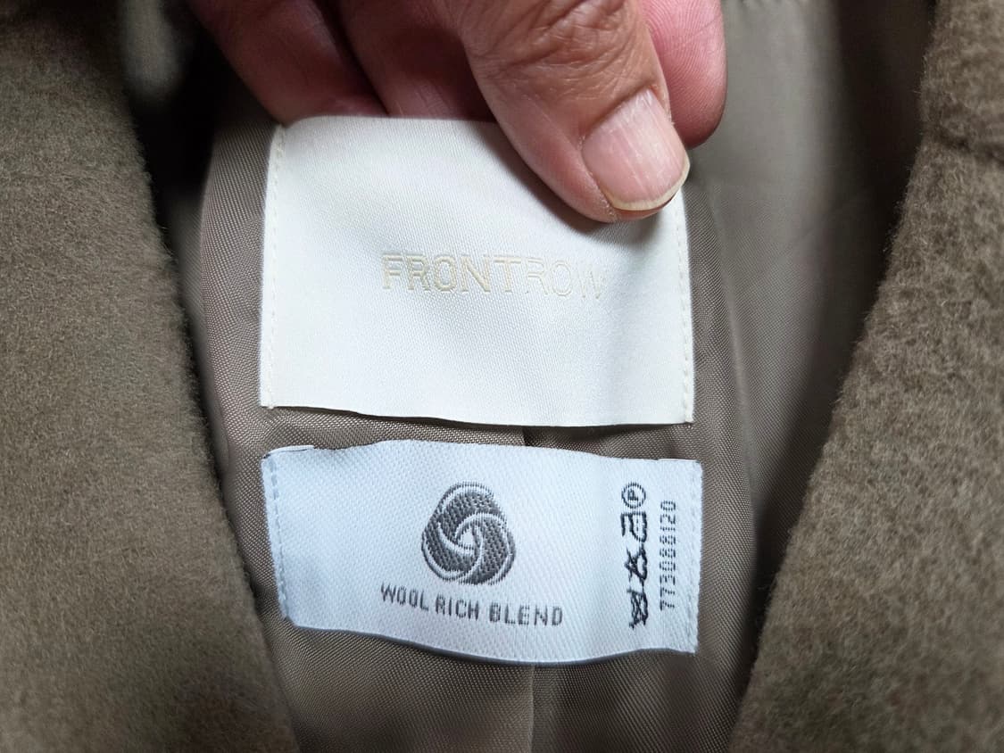 프론트로우(FRONTROW) 캐시울 벨티드 싱글코트 55 상품이미지9