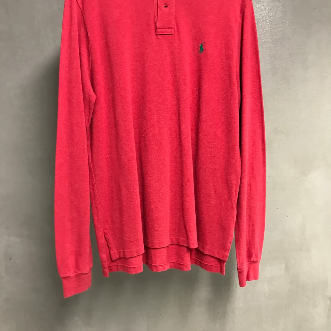 폴로 랄프로렌 PK 긴팔 카라티 레드 L 상품이미지3
