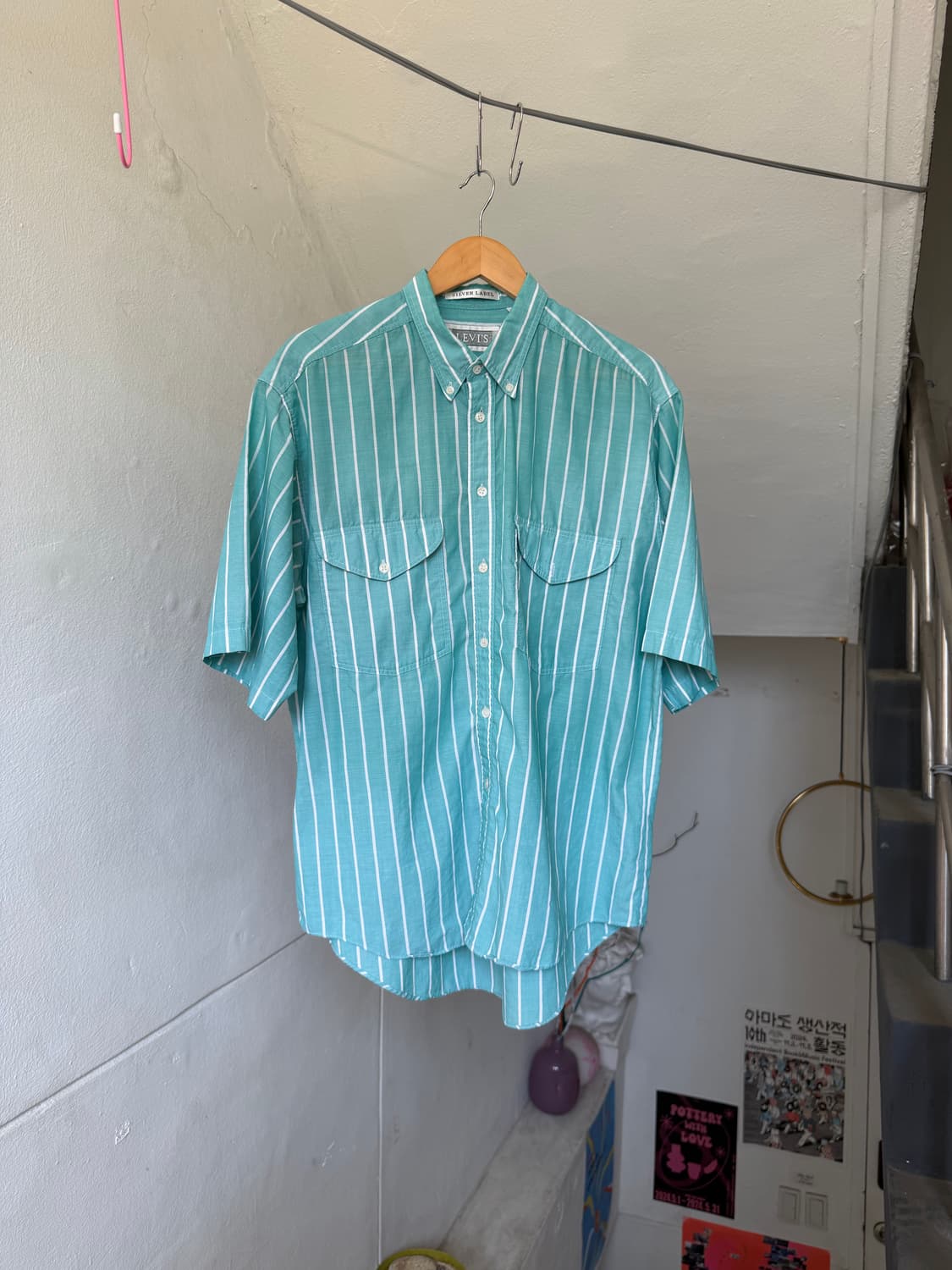 LEVI'S 실버라벨 오버핏 코튼셔츠 상품이미지1