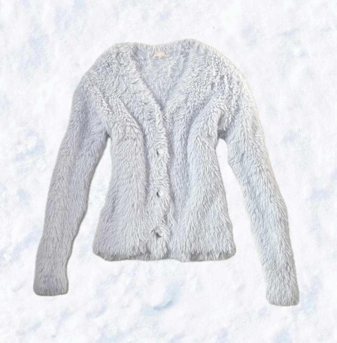 Japanese vintage RESEXXY 소라 퍼 가디건 상품이미지1