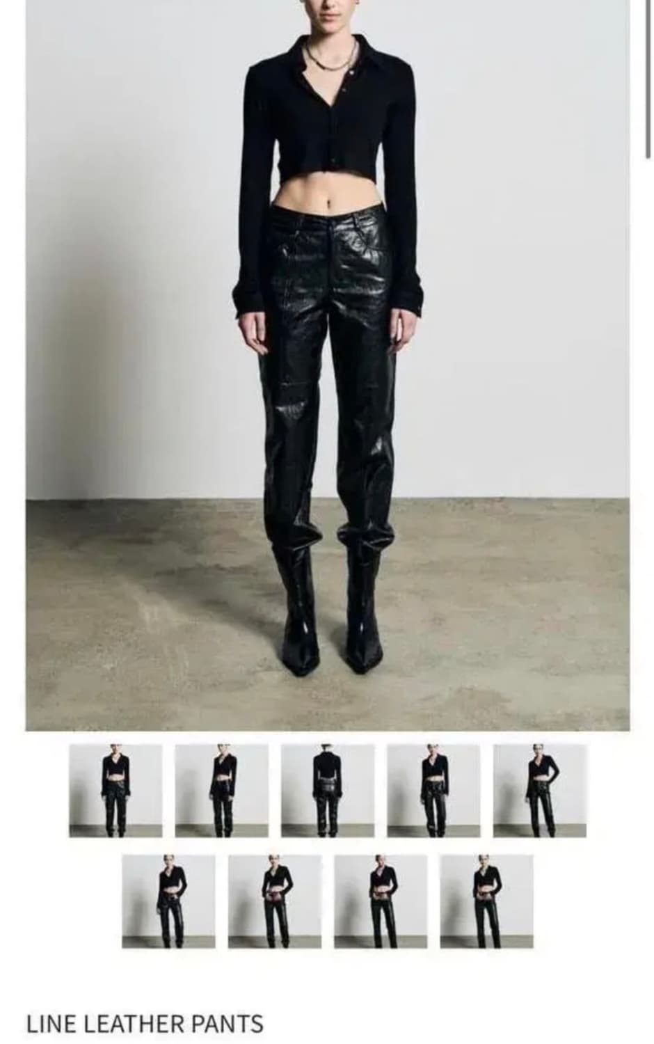 보헤미안 서울 라인 레더 팬츠 (새상품) 상품이미지1