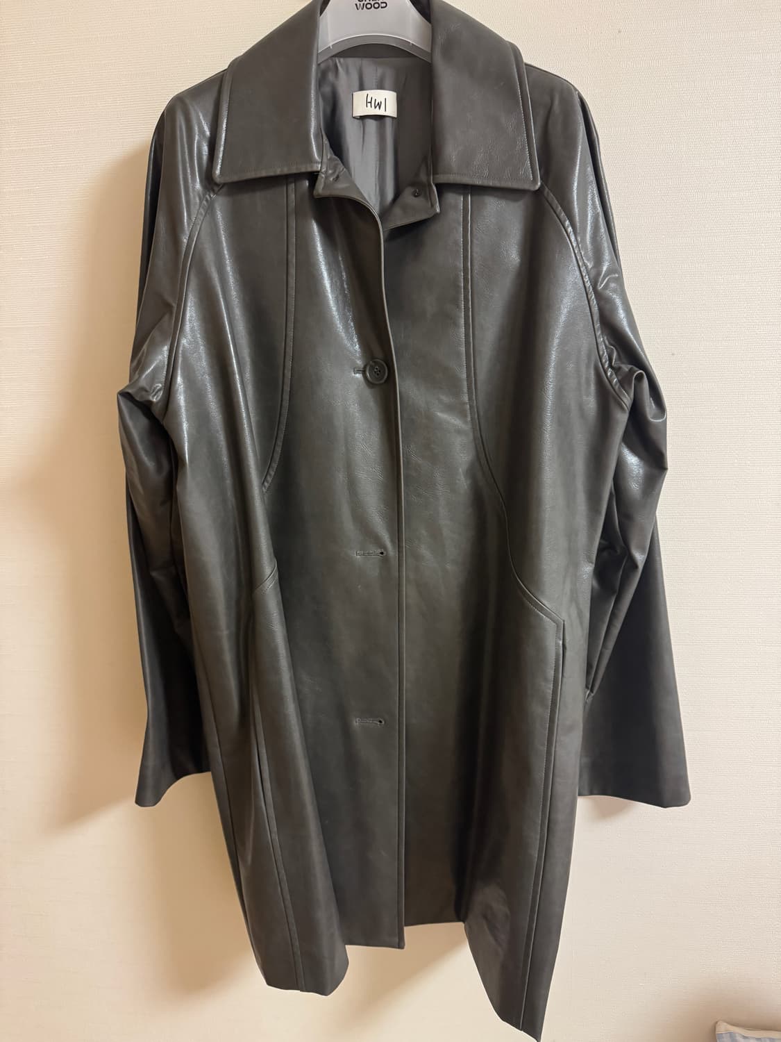 Hwi 레더자켓 그레이 ROUGH LEATHER JACKET [GREY] 상품이미지4