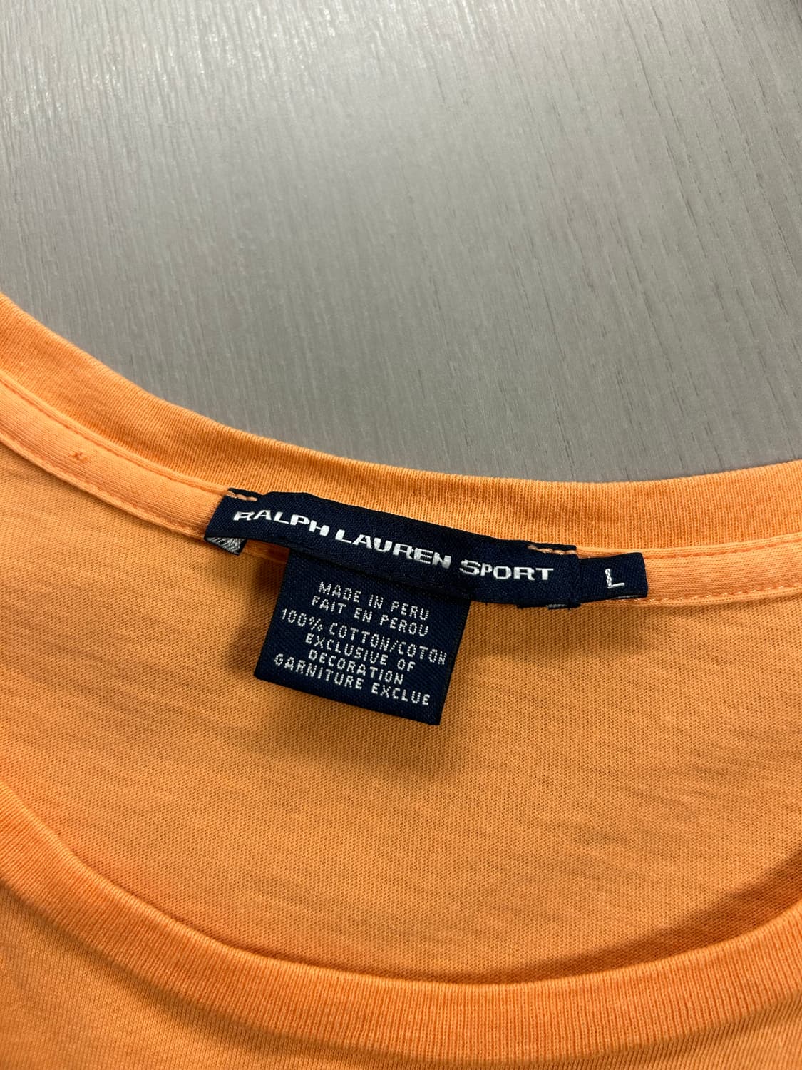 폴로 랄프 로렌 오렌지 반팔 상품이미지3