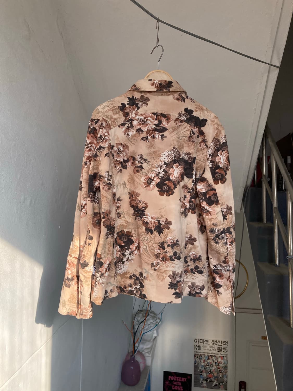 보들보들 벨벳 플라워 프린팅 자켓 상품이미지6