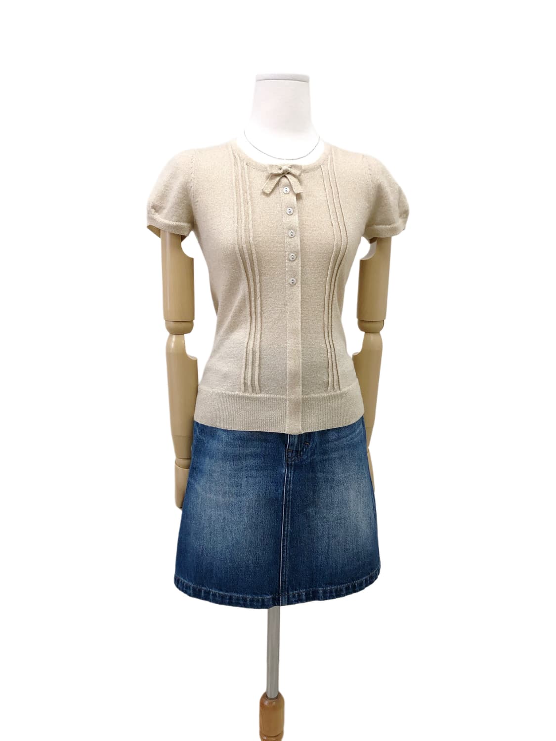 레이빔즈 반팔 니트 상품이미지3