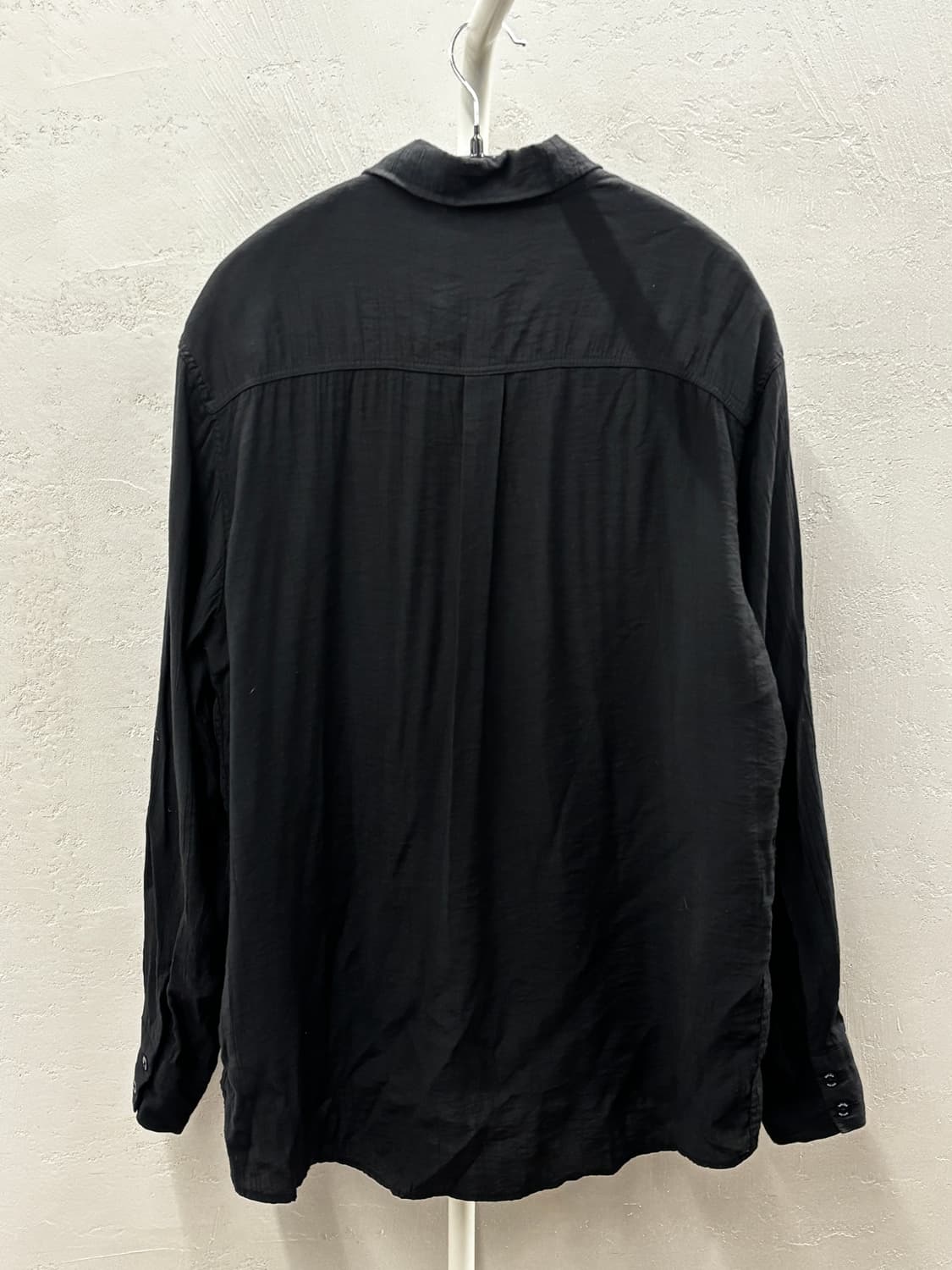 트립르센스 스테디 썸머 플리츠 오버 셔츠 블랙 XS 상품이미지7