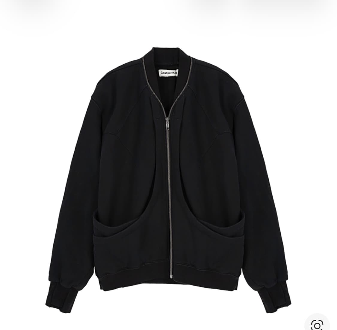 코스트퍼킬로 더블 포켓 스웻 집 자켓 블랙 L 상품이미지1