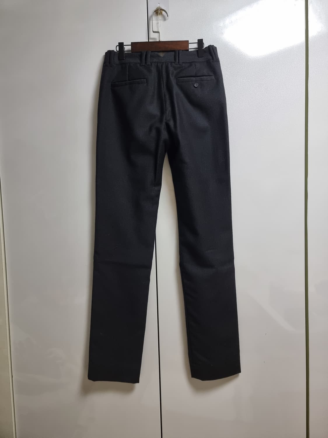 닐바렛 겨울 울 슬랙스 블랙 27-28인치 상품이미지2