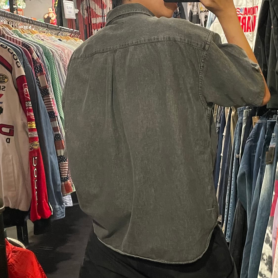 [IM] carhartt 칼하트 흑청 데님 반팔셔츠 상품이미지6