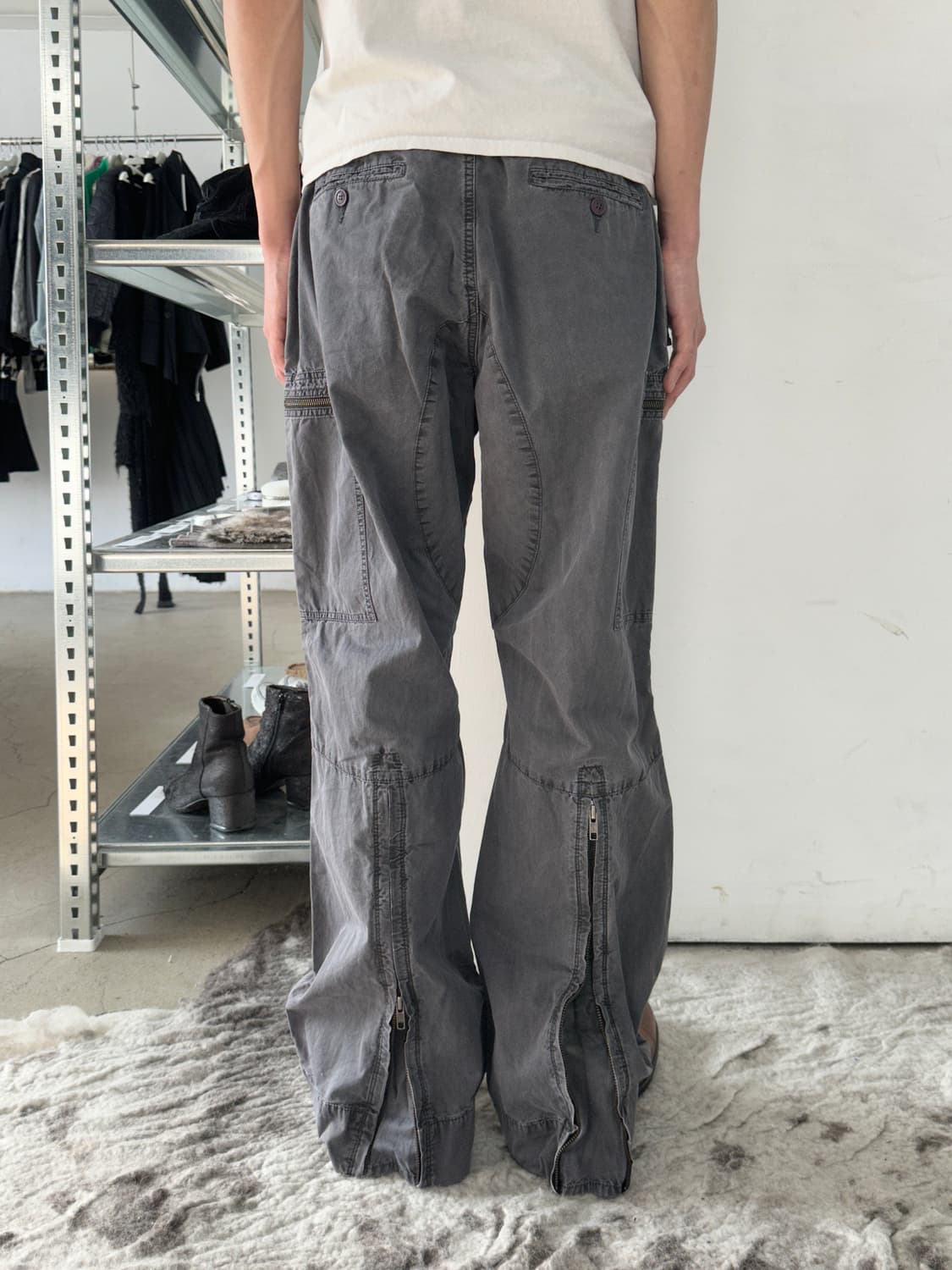 2000’s 빈티지 바이커 카고 와이드 팬츠 상품이미지1