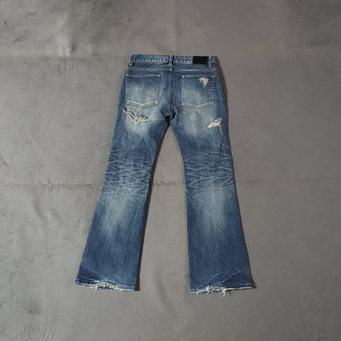 Jackrose 잭로즈 디스트레스드 부츠컷 데님 팬츠 31 상품이미지3