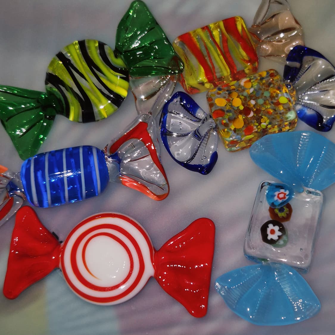 80s 이탈리아 무라노 핸드블로운 빅 캔디 세트 상품이미지5