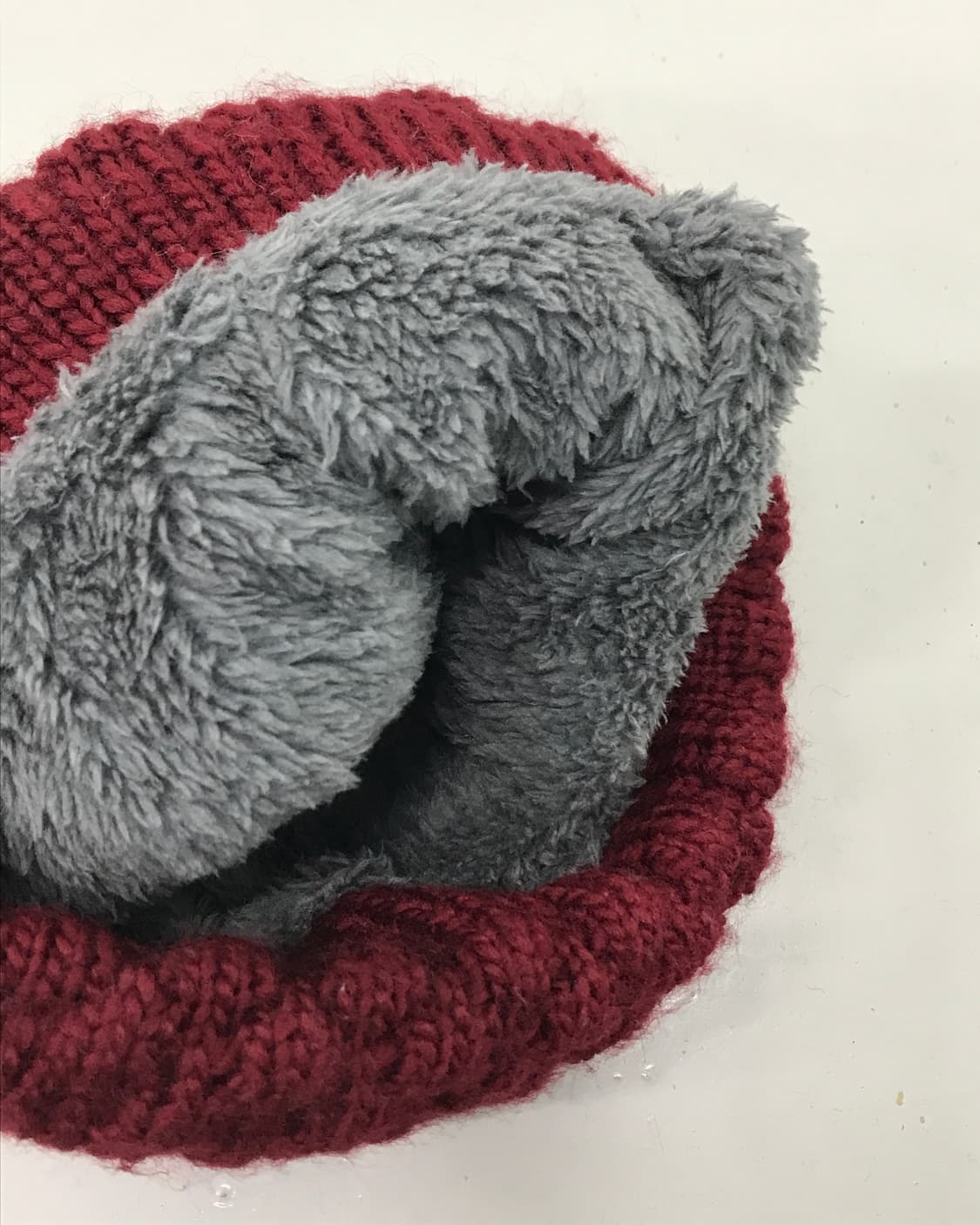 Vintage Burgundy Knit Beanie 상품이미지3