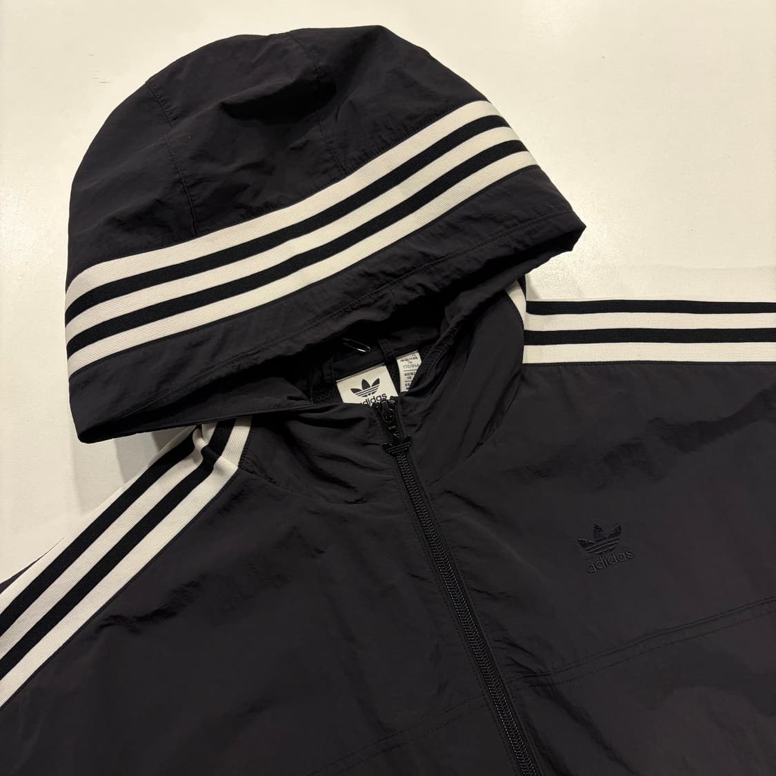 [M] 아디다스 후드 바람막이 블랙 트레포일 B725 상품이미지3