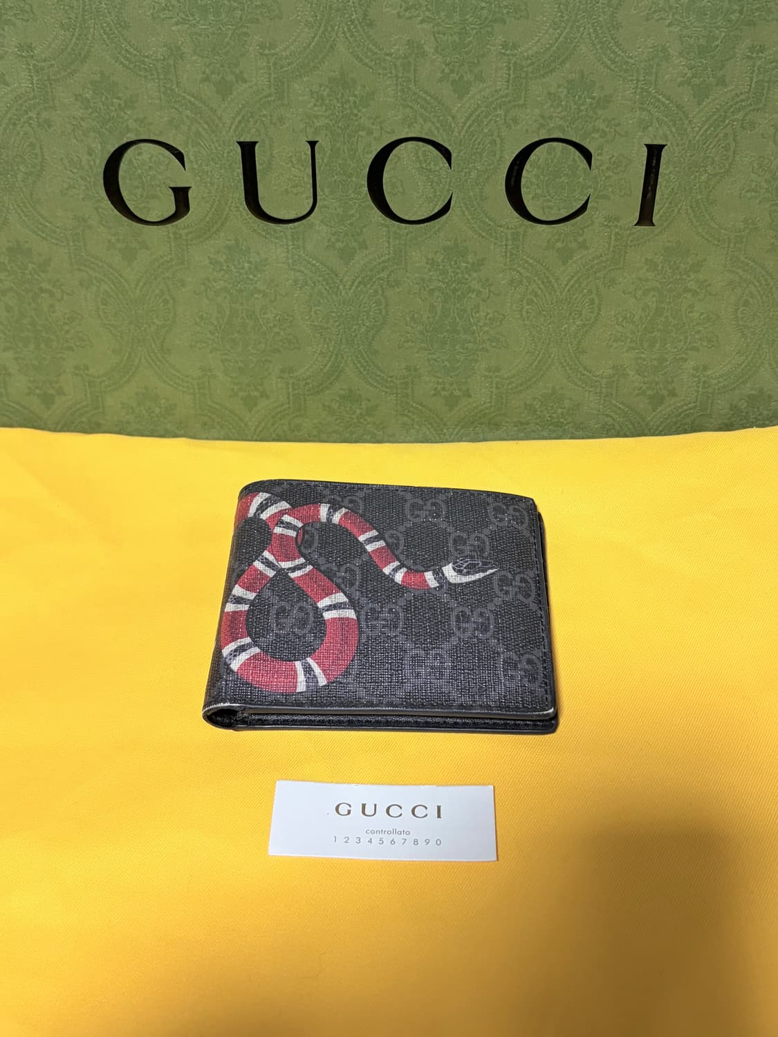 구찌 스네이크 반지갑(빈티지) 상품이미지1