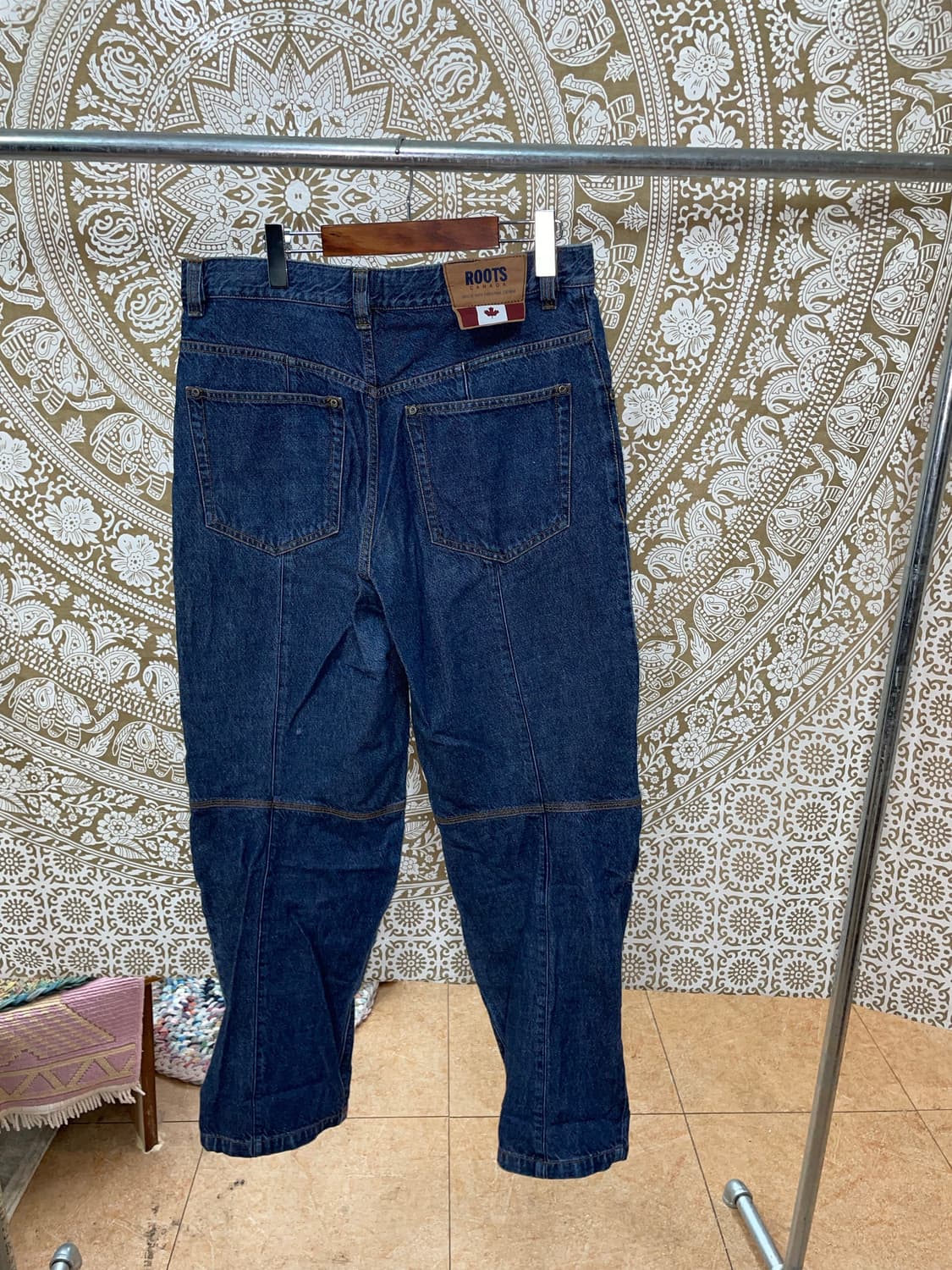 Roots 루츠 더블니 진청 데님팬츠  상품이미지5