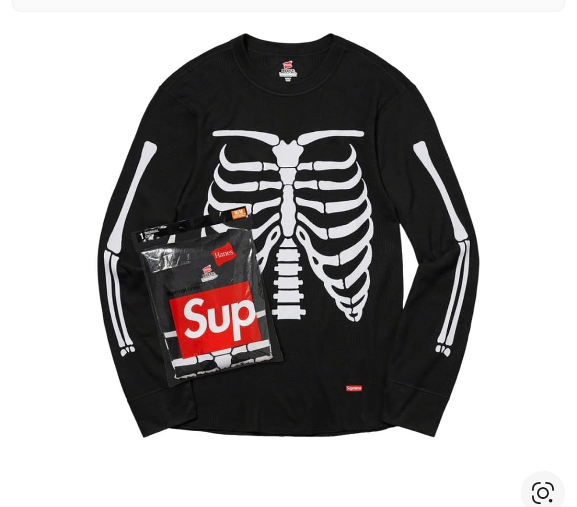 슈프림 헤인즈 본즈 써멀 크루 상품이미지1