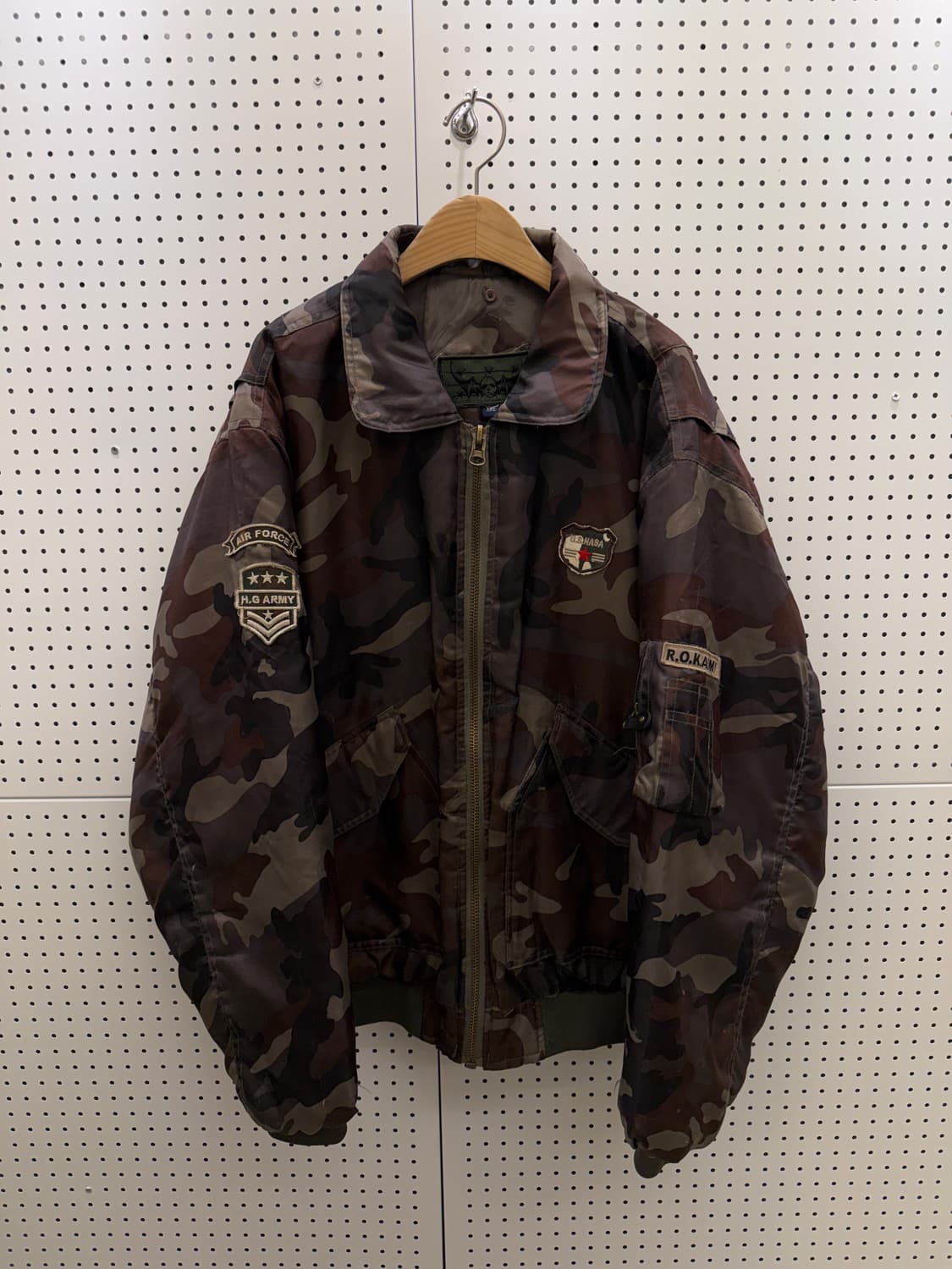 카모 패턴 밀리터리 패치 자켓 U1119 상품이미지2